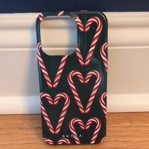 Burga iphone Candy Cane Heart Phone Case - Green